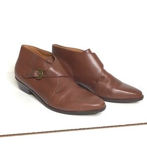 Etienner Aigner Vintage Brown Ankle Booties